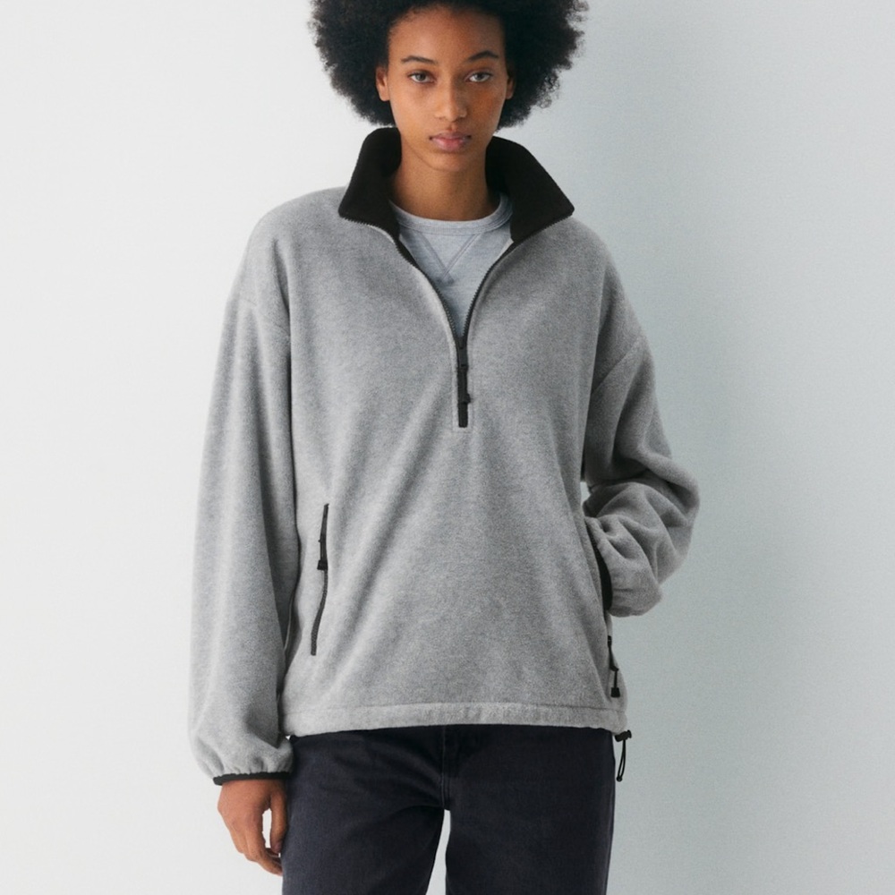 Aritzia - Tna Mellow Mockneck 1/2 zip
